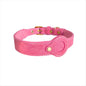 Leather Collar Locator Collar Pet Dog Collar Tracking Full Grain Cowhide Detachable
