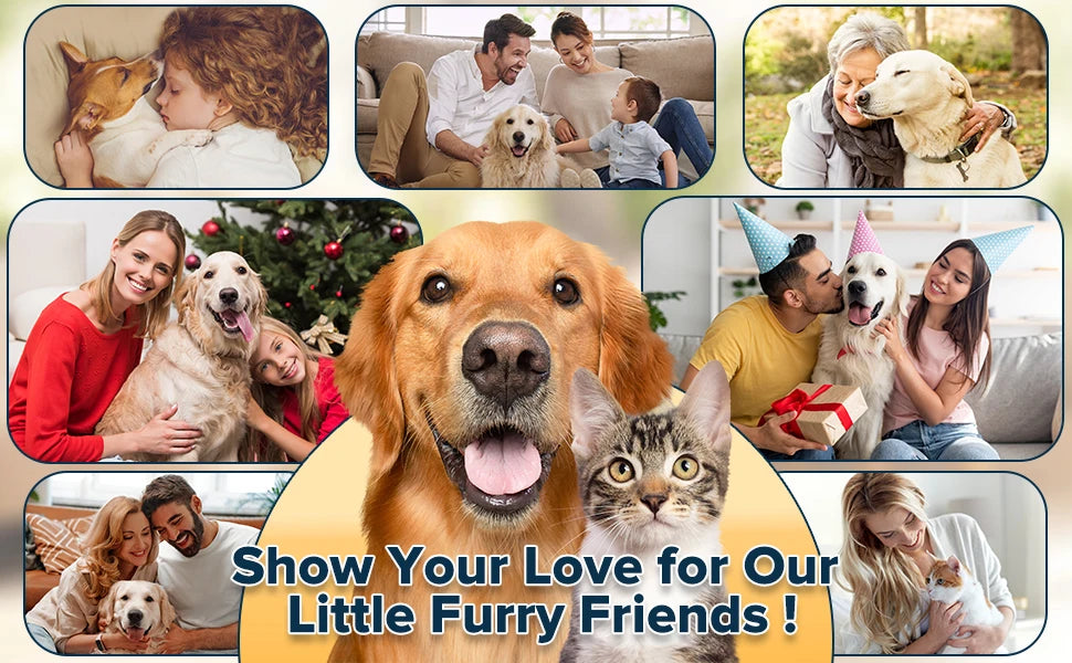 6PCS Pet Grooming Kit for DogsCats Dog Washing Gloves Bath Brush Bath Gloves Shampoo Brush Pet Grooming Gloves Bath Supplies