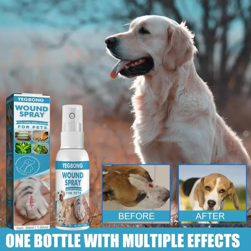 30ml Pets Anti-Itch And Itch Relief Dogs Cat Skin Healthy Care Spray Skin Care Treat Products For Itchy And Sensitive Skin - Bdba PK