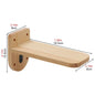Wooden Cat Tree Tower Cat Wall Furniture Climbing Shelves Perches Sisal Scratcher Hammock Steps and Ladder Indoor Cats Walk Gym