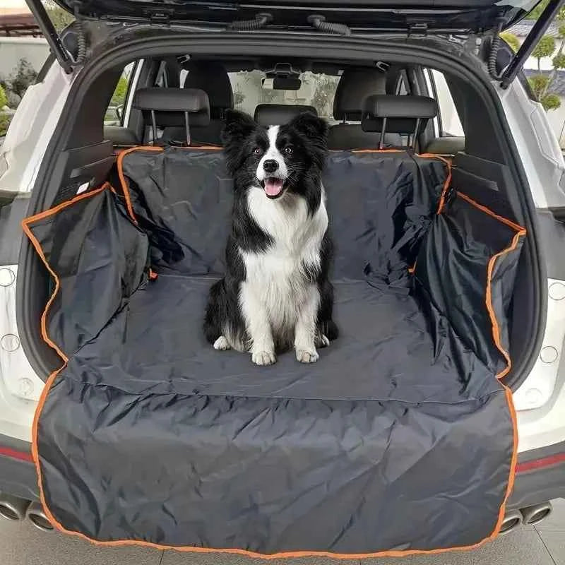Durable Polyester Auto Trunk Mat for Pets - Non-Slip, Scratch-Resistant, Easy-Clean Mat for SUVs and Cars, Pet Safety Mat