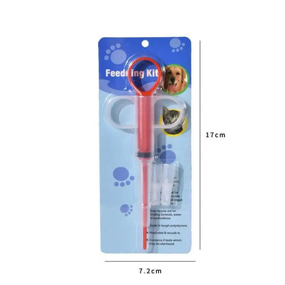 Pet Pill Dispenser  With Soft Tip, Cat Dog Medicine Dispenser Shooter With Ergonomic Plunger, Small Animal Feeding Tool