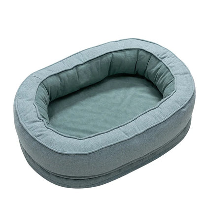 Non-Slip Breathable Dog Bed – Soft Linen Pet Bed for Small, Medium & Large Dogs - Bdba PK