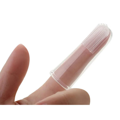 5pcs Soft Finger Pet Toothbrush Teddy Dog Brush Off Bad Breath Tartar Teeth Care Dogs Cat Tooth Brush