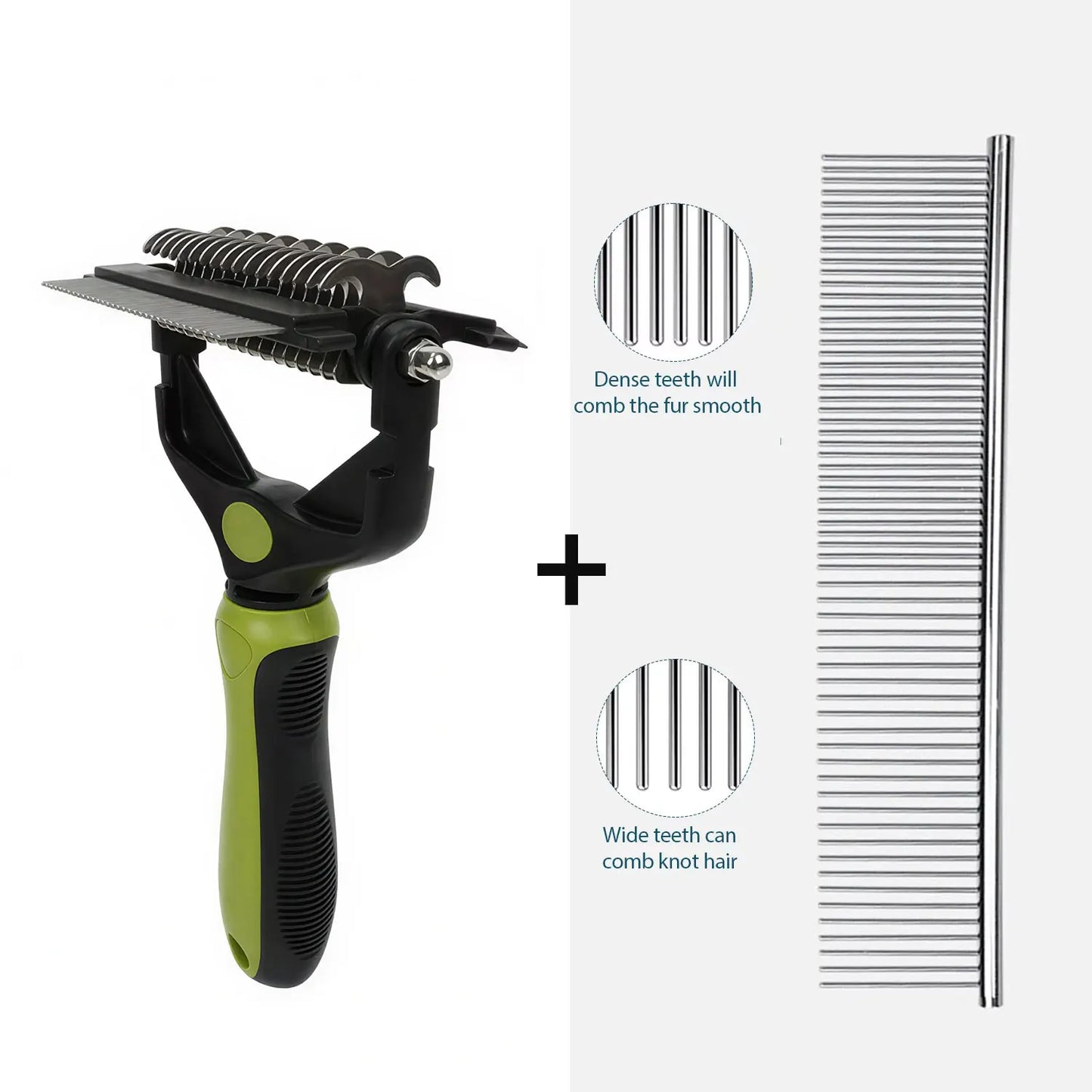 3 In 1 Pet Deshedding Brush Dog Hair Remover Pet Fur Knot Cutter Puppy Cat Comb Brushes Dogs Grooming Shedding Supplies