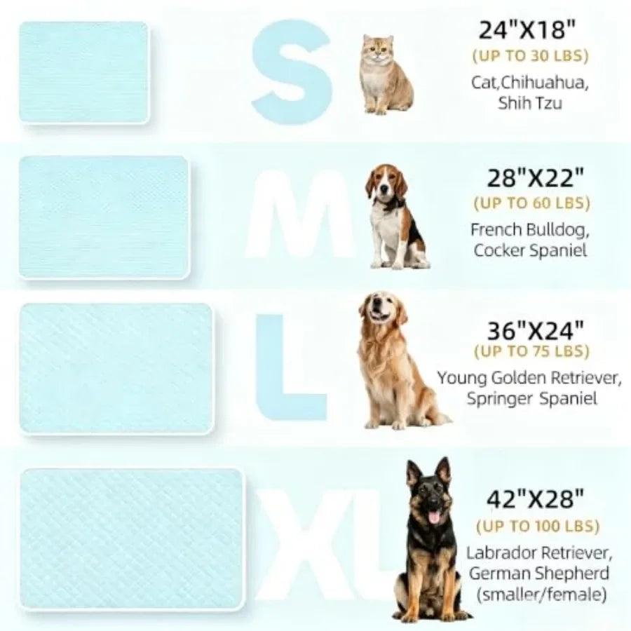 Dog Cooling Mat  Self Cooling Crate Pad for Bed, Floor, Car Travel Indoor Outdoor Summer Use Breathable Portable Washa