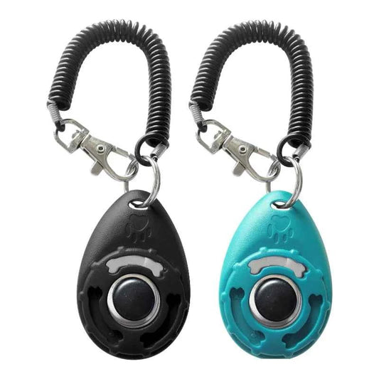 2pcs Dog Training Clicker With Sring Wrist And Keyring - Pet Dog Training Clickers For Puppy, Cat, Potty, Bird, Horse, Pet, Trai
