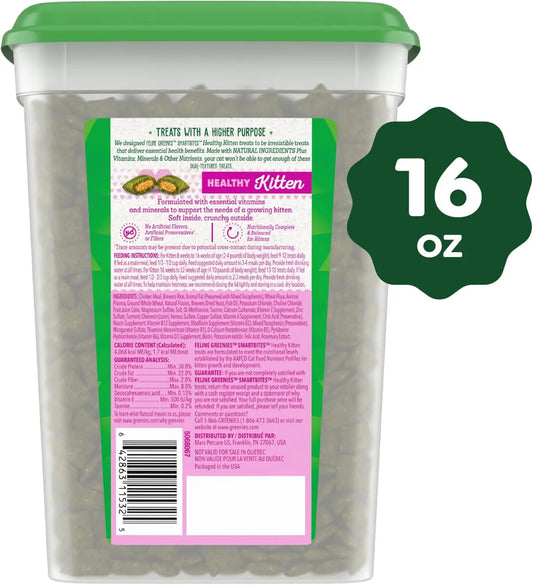 Feline Smartbites Healthy Kitten Treats – Crunchy & Soft Chicken Flavour Tub - Bdba PK