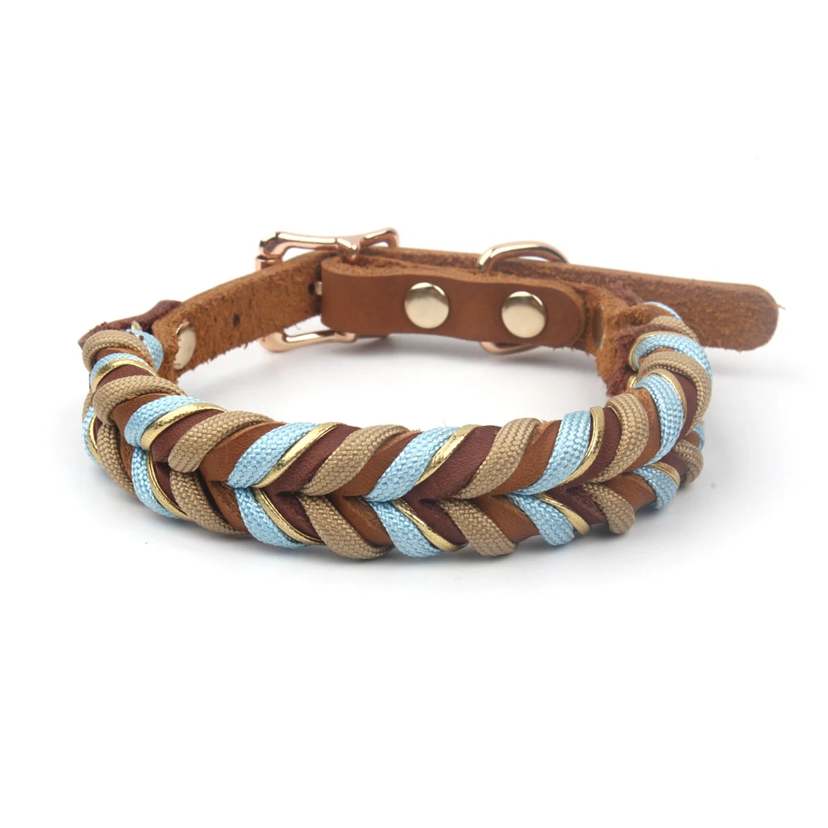 New Style Leather Leashes And Collars For You Dog Soft Nylon Braided Pet Shepherd Collar Medium Large Dogs Strong Pulling Set