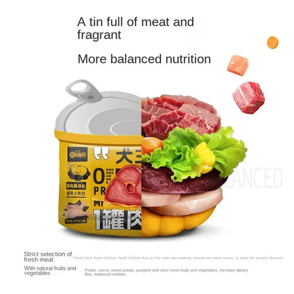 Chicken & Beef Mix Wet Dog Food Snack – Nutrition Supplement Sealed Meat Bag (50g) - Bdba PK