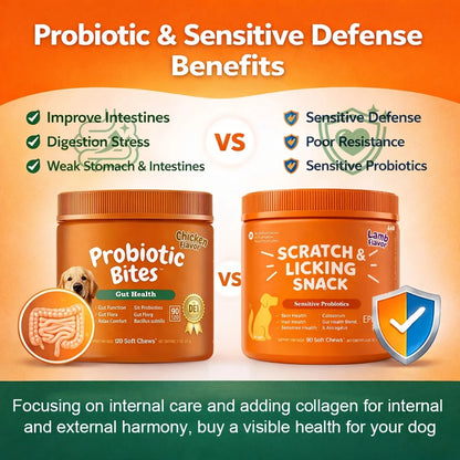 240 Capsules of Dog Probiotics And Anti-Sensitivity Combination, Sufficient to Last for 200 Days, Specially Designed for The Overall Health of Dogs, Rich in Probiotics, Promoting Skin And Hair Health, Intestinal Health, Suita