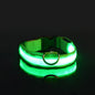 Nylon LED Luminous Dog Collar Leash Set Night Safety Flashing Glow In The Dark Fluorescent Pet Dog Walking Lead Anti-lost Night