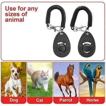 [2pcs Professional Dog Training Clicker] Effective Pet Communication Device and Comprehensive Training Supplies Kit for Owners