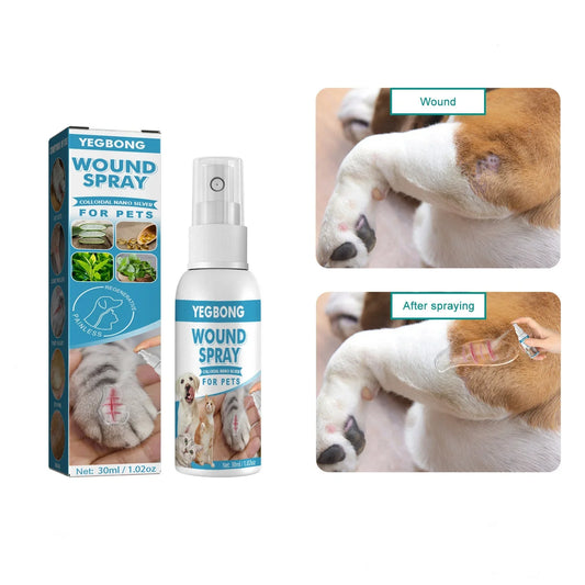 30ml Pets Anti-Itch And Itch Relief Dogs Cat Skin Healthy Care Spray Skin Care Treat Products For Itchy And Sensitive Skin - Bdba PK