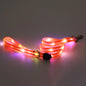 Dog Colorful Led Dog Luminous Collar Rechargeable Luminous Dog Rope Nylon Pvc Wrapped Tape Pet Luminous Collar