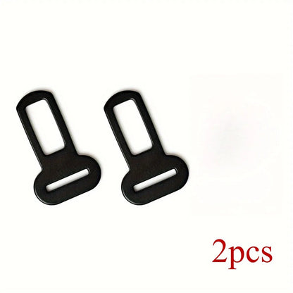 2/4Pcs Metal Pet Seat Belt Adapter Clips, Universal Car Truck Connector for Dog Leash Travel Safety Accessory