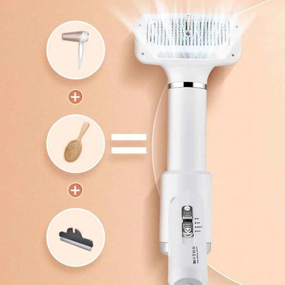 Pet Blow Drying Comb Cat Dog Hair Dryer Multi Speed Adjustment Down Tone Noise Reduction Wind Hair Removal Electric Hot Air Comb