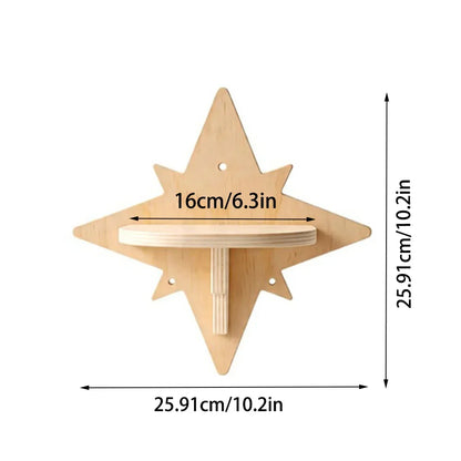 Wall-Mounted Cat Stairs Cat Scratching Posts Hammock Moon House Indoor Cat Gym Cats Furniture for Kittens Climbing and Sleeping