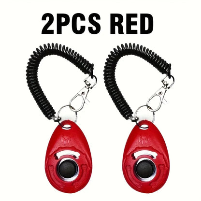 [2pcs Professional Dog Training Clicker] Effective Pet Communication Device and Comprehensive Training Supplies Kit for Owners