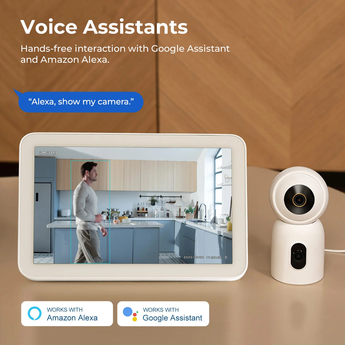 IMILAB New Indoor Camera C30 Dual 3K Lens WiFi 6 5G 360° PTZ Local AI Detection for Baby/Pet/Noise Night Vision Human Tracking