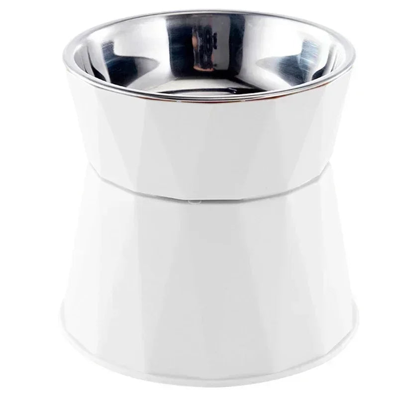 Pet supplies cat food bowl raised pet puppy feeder water bowl stainless steel cat water feed dish pet eating cat - Bdba PK