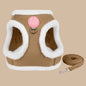 Cute Cat Dog Harness and Leash Set Winter Pet Outdoor Walking Supplies Reflective Adjustable Kitten Puppy Gatos Harnesses