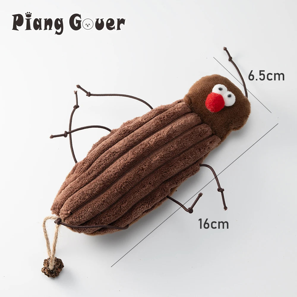 Cat Toy Plush Cockroach Pet Toy Interaction Kitty Toy Catnip Pet Supplies
