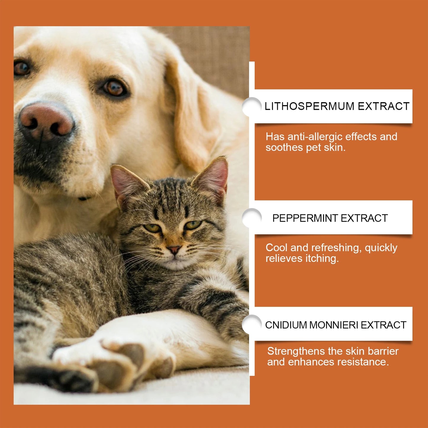 Yegbong New pet antipruritic and anti-allergic skin cream skin soothing and restoring care herbal nourishing cream