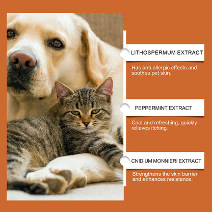 Yegbong New pet antipruritic and anti-allergic skin cream skin soothing and restoring care herbal nourishing cream