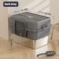 XL Enclosed Cat Litter Box with Stainless Steel Base, Odor Control & Anti-Splash, Easy Clean Removable Top for Large Breed Cats