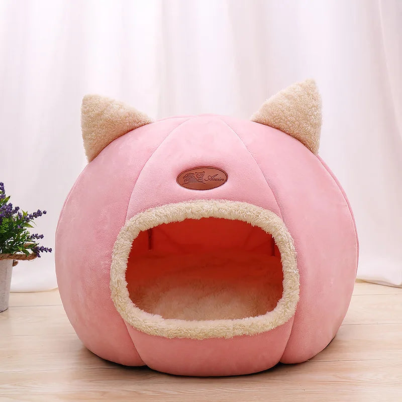 New Deep Sleep Comfort In Winter Cat Bed Iittle Mat Basket Small Dog House Products Pets Tent Cozy Cave Nest Indoor Cama Gato