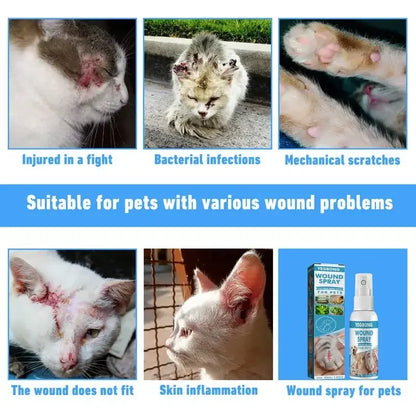 30ml Pets Anti-Itch And Itch Relief Dogs Cat Skin Healthy Care Spray Skin Care Treat Products For Itchy And Sensitive Skin - Bdba PK