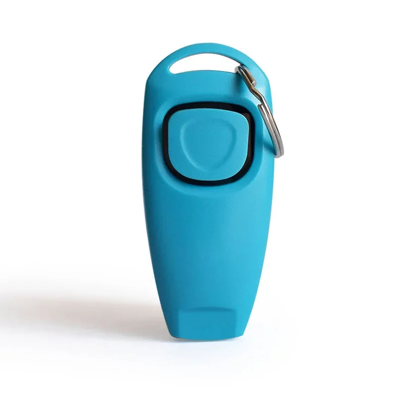 2-in-1 Pet Clicker and Whistle - Dog Trainer with Key Ring, Versatile Puppy Training Tool, Dog Flute and Clicker in One