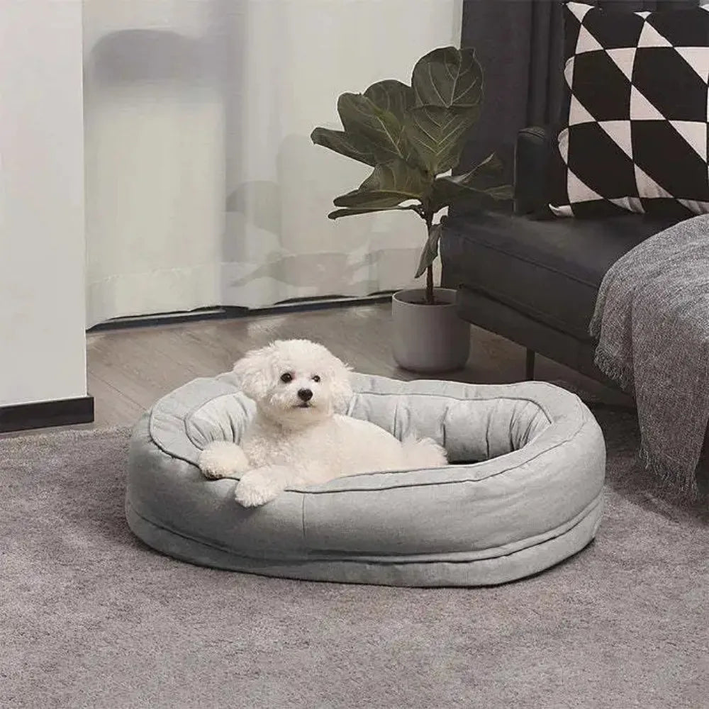Non-Slip Breathable Dog Bed – Soft Linen Pet Bed for Small, Medium & Large Dogs - Bdba PK