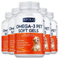 Omega-3 Pet Supplement - Fish Oil for Dogs with EPA & DHA - Supports Heart, Skin, Coat & Immune Health