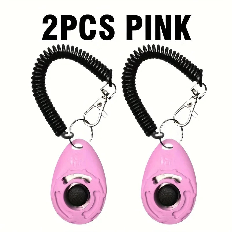 [2pcs Professional Dog Training Clicker] Effective Pet Communication Device and Comprehensive Training Supplies Kit for Owners