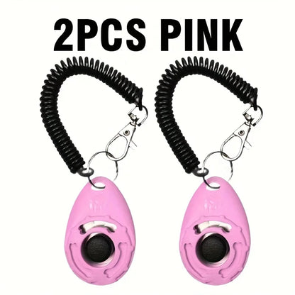 [2pcs Professional Dog Training Clicker] Effective Pet Communication Device and Comprehensive Training Supplies Kit for Owners