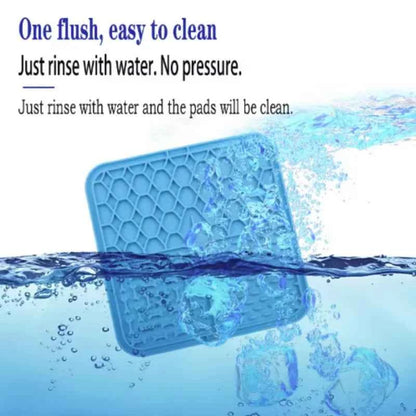 Pet Lick Silicone Mat Dogs Pet Slow Food Plate for Dog Bathing Distraction Silicone Dog Sucker Food Training Dog Feeder Supplies