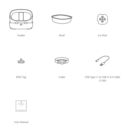 New Petoneer NutriCare Feeder Tailored For Multi-Pet Households Pet feeder Cat And Dog Feeder With App Global Version