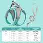 Pet Things Cat Accessories Cute Adjustable Cat Collar and Leash Set for Walking Safe Reflective Soft Comfortable Vest - Bdba PK