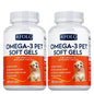 Omega-3 Pet Supplement - Fish Oil for Dogs with EPA & DHA - Supports Heart, Skin, Coat & Immune Health