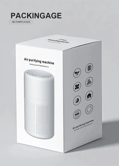 2024 New Portable USB Air Purifier Blue Anion Quickly Purifies the Environment and Can Add Essential Oils Low Noise Deodorizer