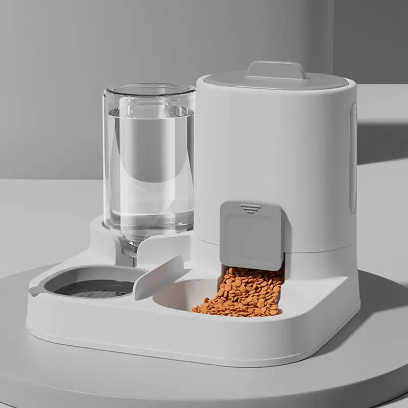 2-in-1 Portable Automatic Pet Feeder & Water Dispenser – Large Capacity Travel Food Container - Bdba PK