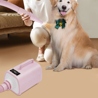 Dog Hair Dryer 120000RPM Dog Grooming Blow Dryer 2100W Pet Grooming Dryer 9 Speed Setting Level for use in Private Homes/Pet Stores/Pet Hospitals