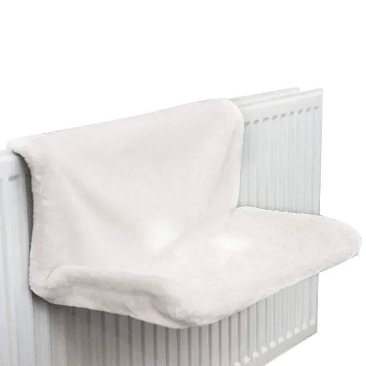 Cat Radiator Hammock Bed – Warm Fleece Hanging Basket with Iron Frame