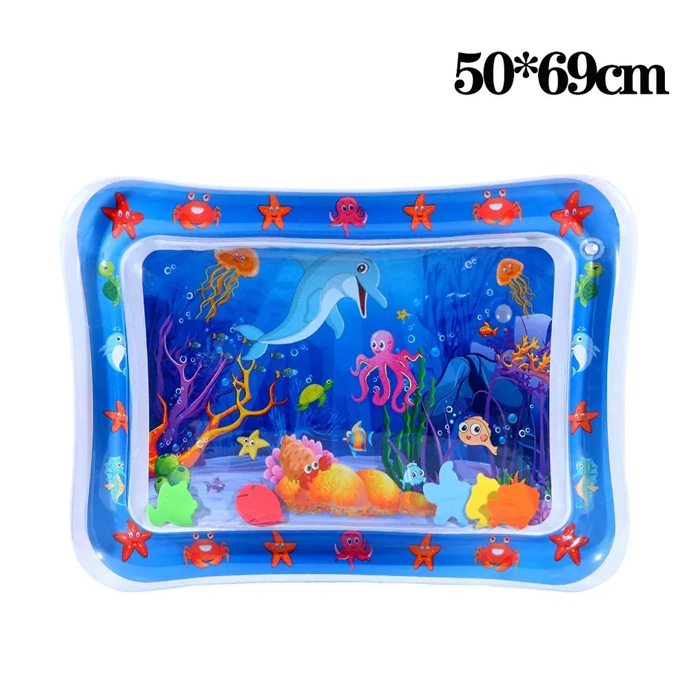Pet Water Sensory Play Mat for Cats and Dogs Thickened Cooling Pad Interactive Self Play Toy for Pets Summer Indoor Activity