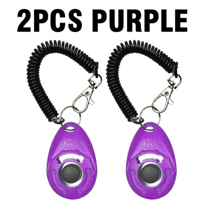 [2pcs Professional Dog Training Clicker] Effective Pet Communication Device and Comprehensive Training Supplies Kit for Owners