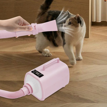 Dog Hair Dryer 120000RPM Dog Grooming Blow Dryer 2100W Pet Grooming Dryer 9 Speed Setting Level for use in Private Homes/Pet Stores/Pet Hospitals