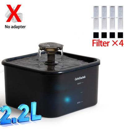 2.2L Automatic Cat Water Fountain Operated Automatic Pet Water Fountain With Motion Sensor Dog Cat Water Dispenser Bowl - Bdba PK