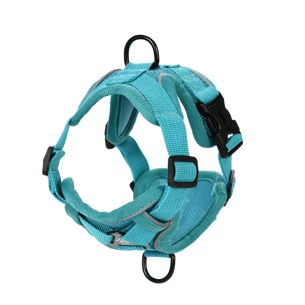 Pet Dog Harness Leash Set Adjustable Puppy Solid Chest Strap with D-ring For Small Medium Dogs Cats French Bulldog Accessories